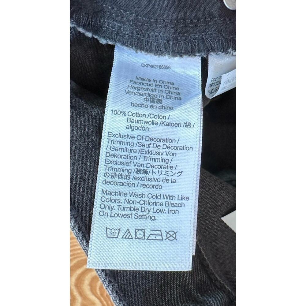 NWT Madewell Relaxed Mid Length Denim Shorts Size 23 Women’s Black - Picture 6 of 10